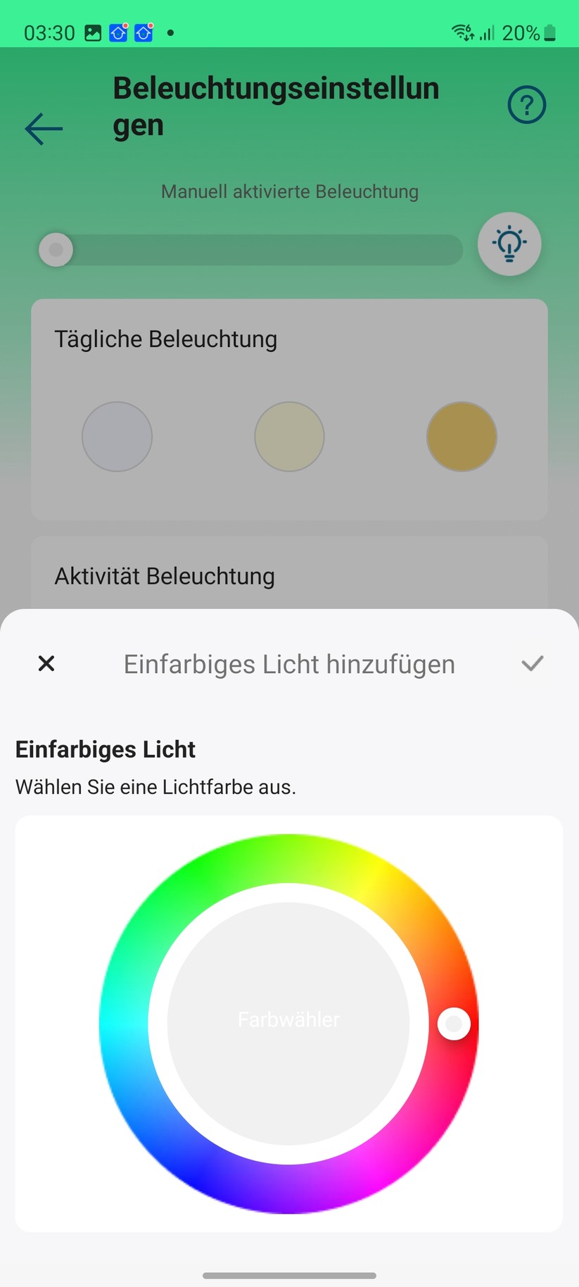 Eufy S100 Wall Light Cam: Beleuchtungseinstellungen