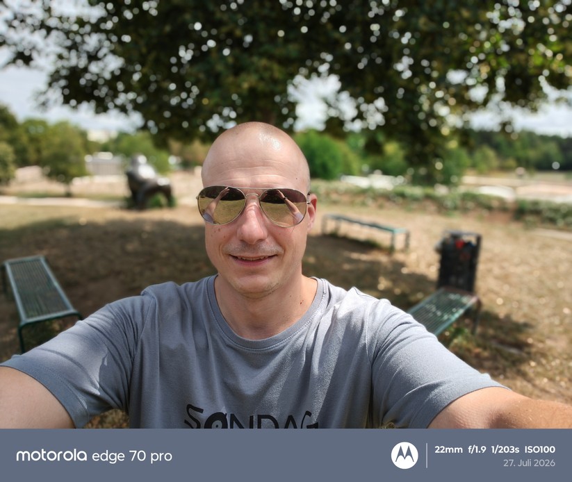  Selfie mit Bokeh