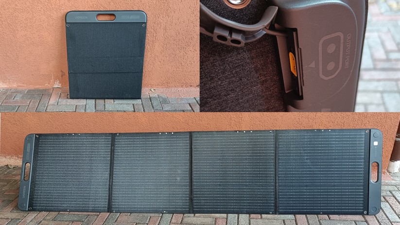 Beim Panel von Ugreen wird das Verbindungskabel (MC4) per XT60-Stecker verbunden.