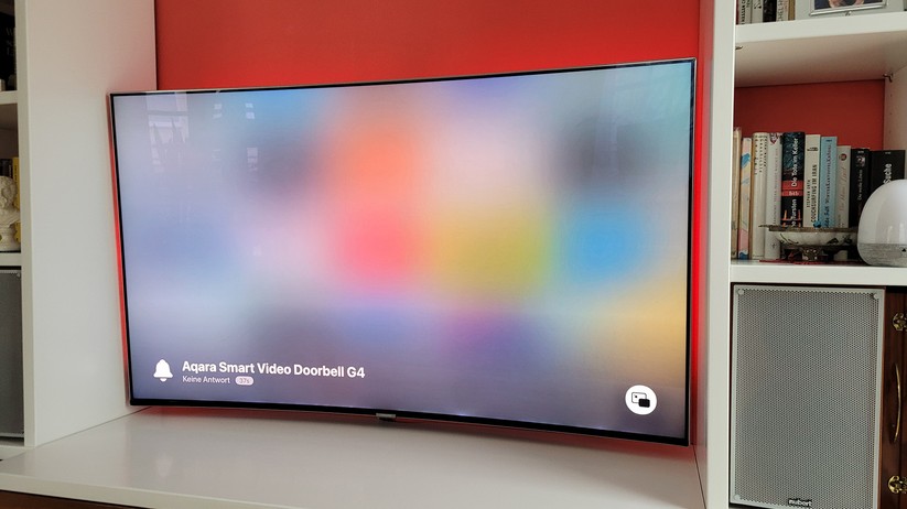 Aqara Smarte Video-Türklingel G4: Leider hat die Ausgabe des Livestreams auf einem Apple TV nicht funktioniert. Immerhin war der Ton zuhören.