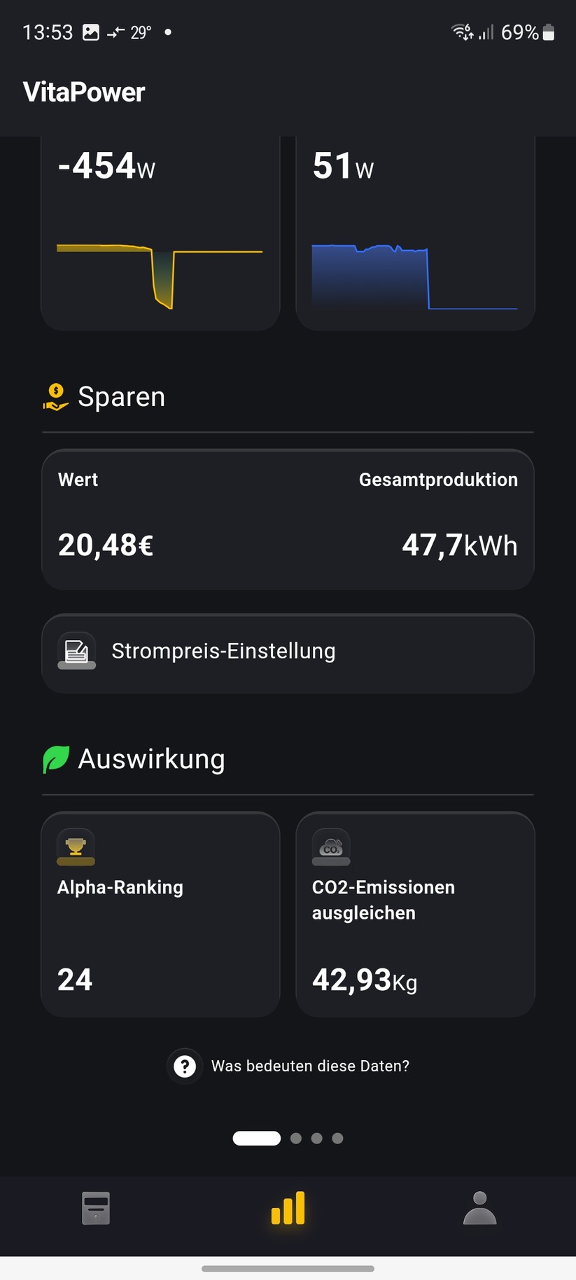  Einstellungen mit der App Alpha Lite