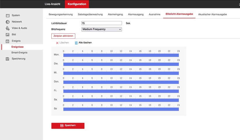 Annke NCD800 (I91BI): Einstellungsmöglichkeiten mit Browser