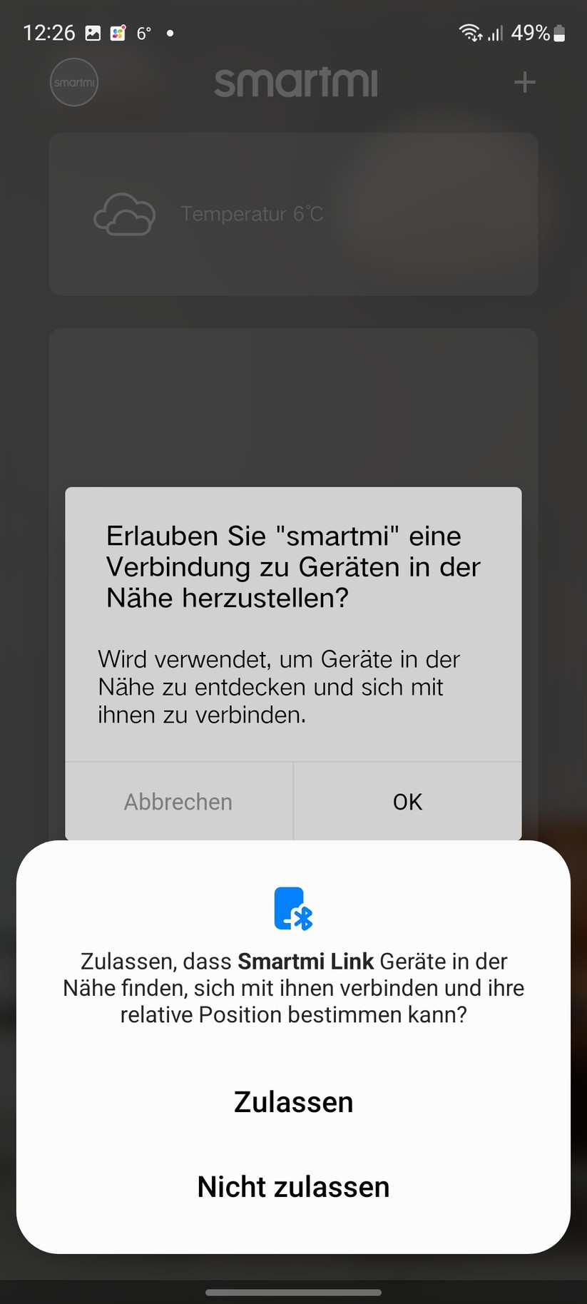 Mit der App Smartmi Link ist die Inbetriebnahme des Luftreinigers nach wenigen Minuten abgeschlossen.