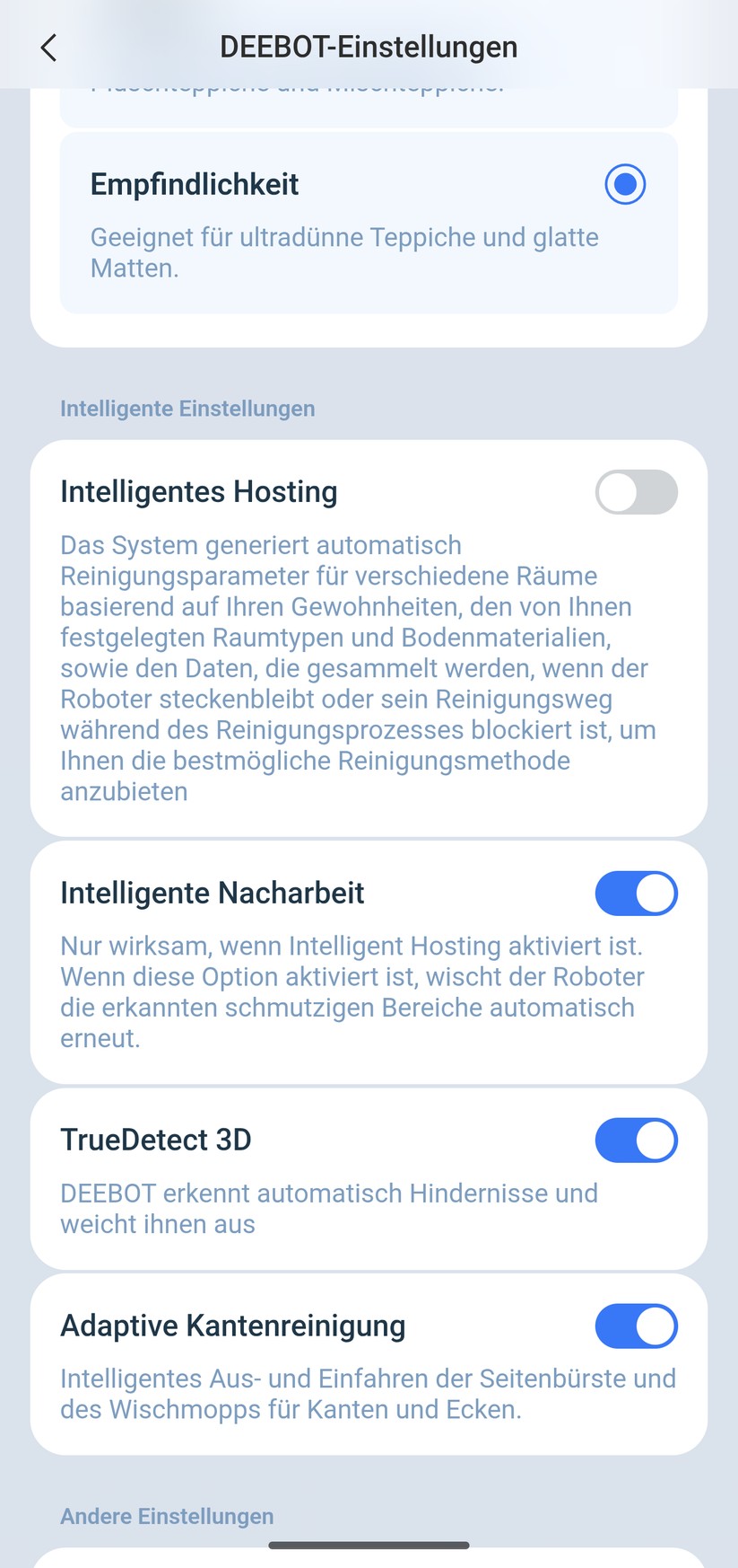 Ecovacs T50 Omni – App & Reinigung
