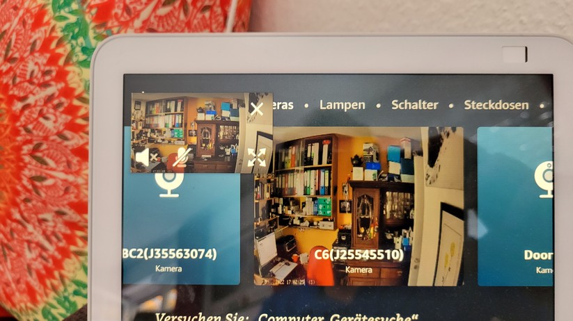 Ezviz-C6-2K+: Livestream auf Echo Show 8