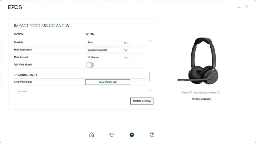 Epos Impact 1000 - Bilder App