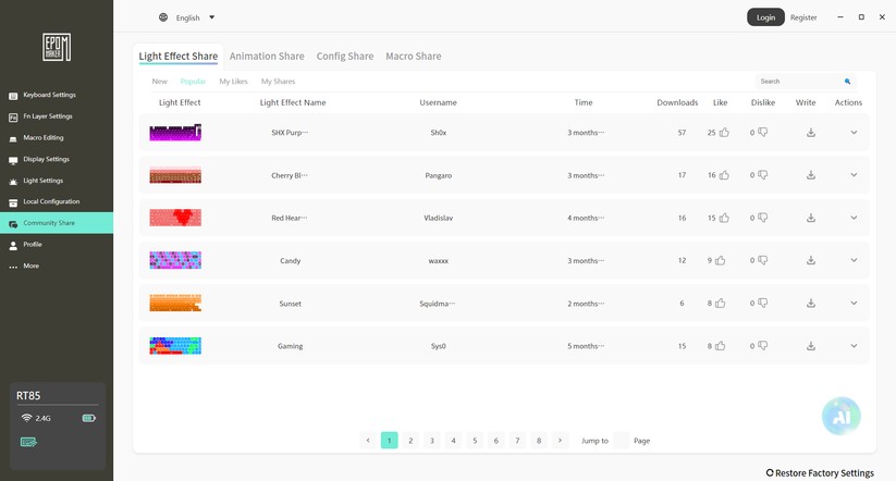 Epomaker RT85 - Bilder App 