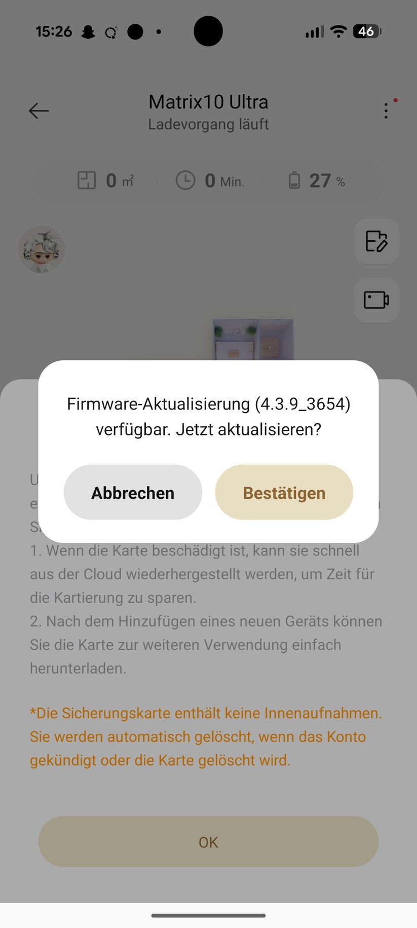 Dreame Matrix 10 Ultra – App & Einrichtung
