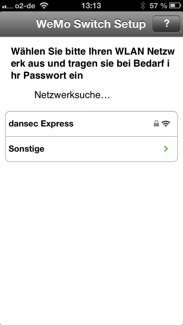 Konfiguration: WLAN suchen 