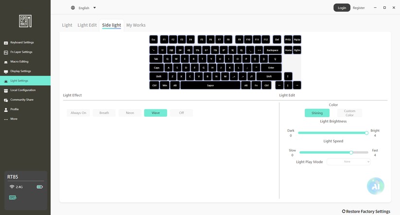 Epomaker RT85 - Bilder App 