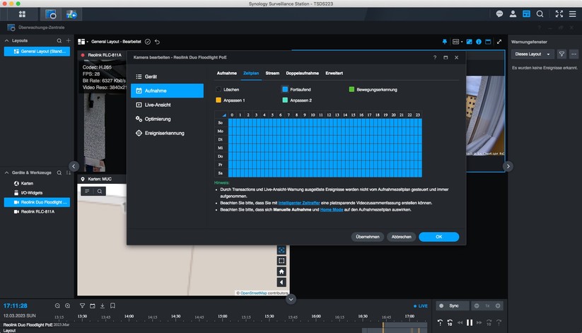 Synology Surveillance Station: Überwachungskameras konfigurieren