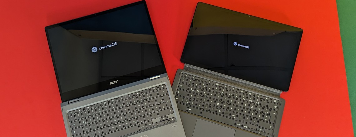 Chromebooks beim Systemstart