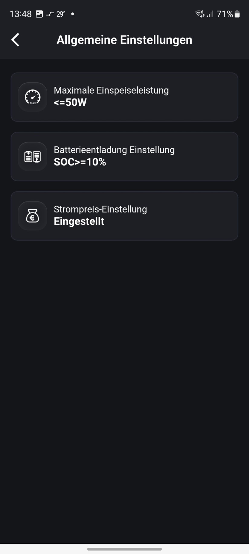 Alpha ESS Vitapower: Einstellungen mit der App Alpha Lite