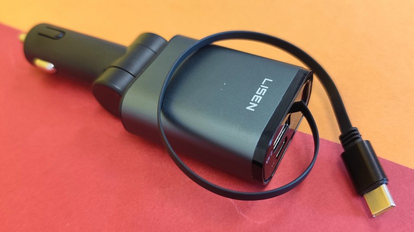 Das USB-Ladegerät Lisen 57 W für den Zigarettenanzünder