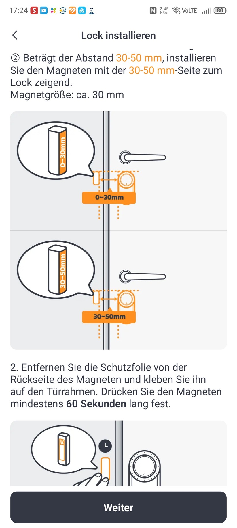 Die Switchbot-App ist auch für die Montage hilfreich.