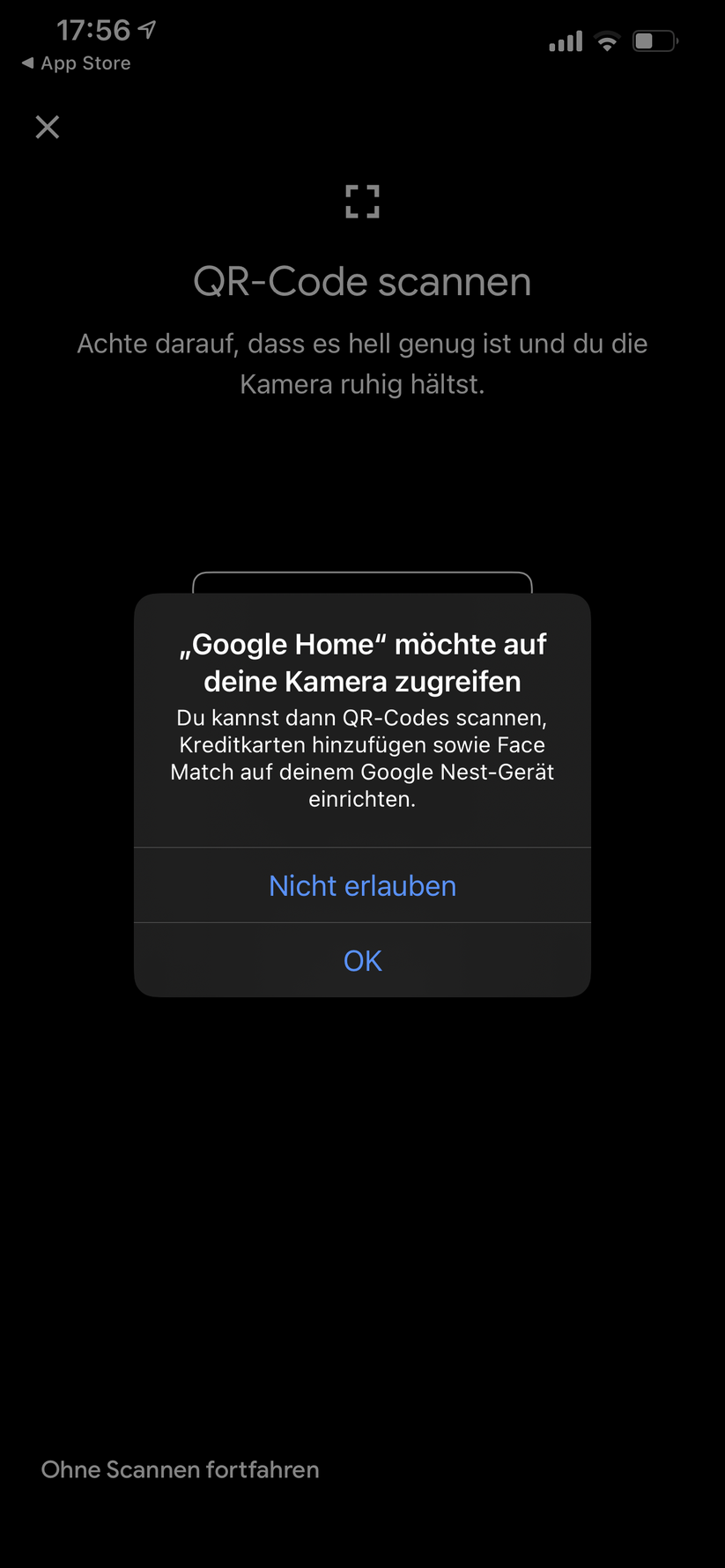 Google Home App für Nest Floodlight 