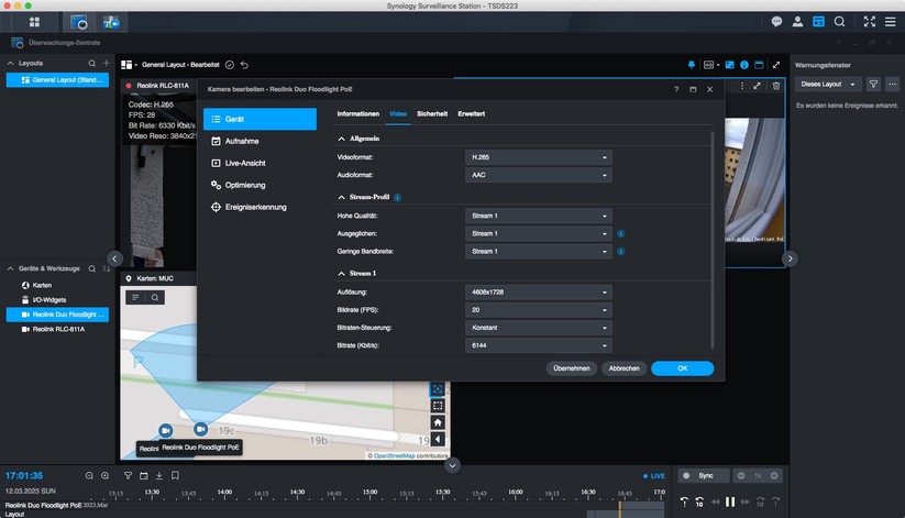 Synology Surveillance Station: Überwachungskameras konfigurieren