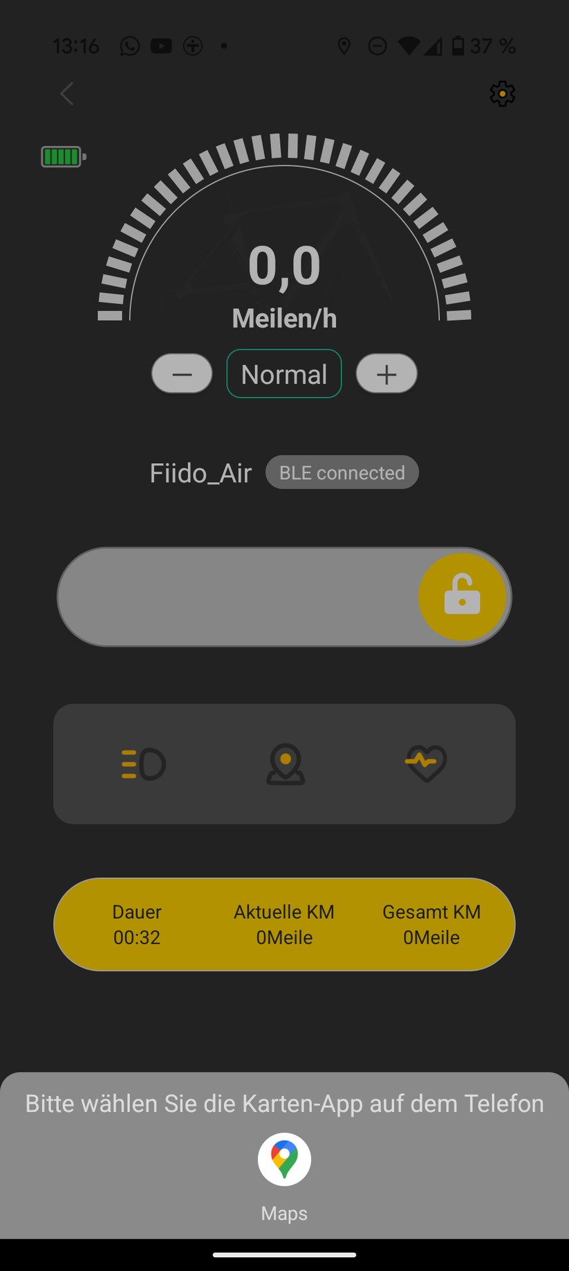 Fiido Air App Screenshot