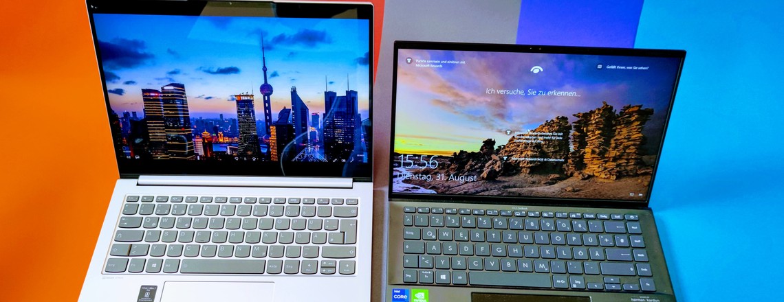 Lenovo Yoga Slim 7 Pro und Asus ZenBook 14