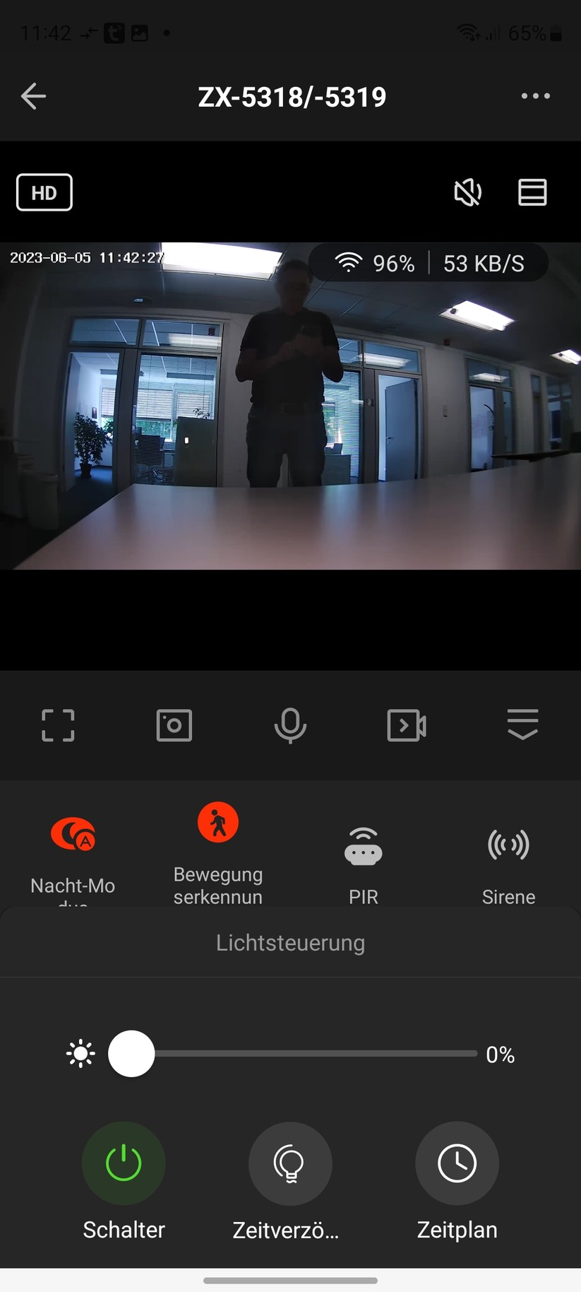 Visortech LED-Außenwandleuchte mit 2K-Überwachungskamera (ZX-5319-919): Tuya-App, Einrichtung, Konfiguration