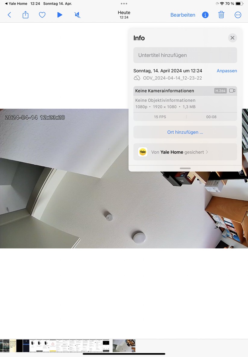 Yale Smart Outdoor Camera: Einrichtung und Einstellungen
