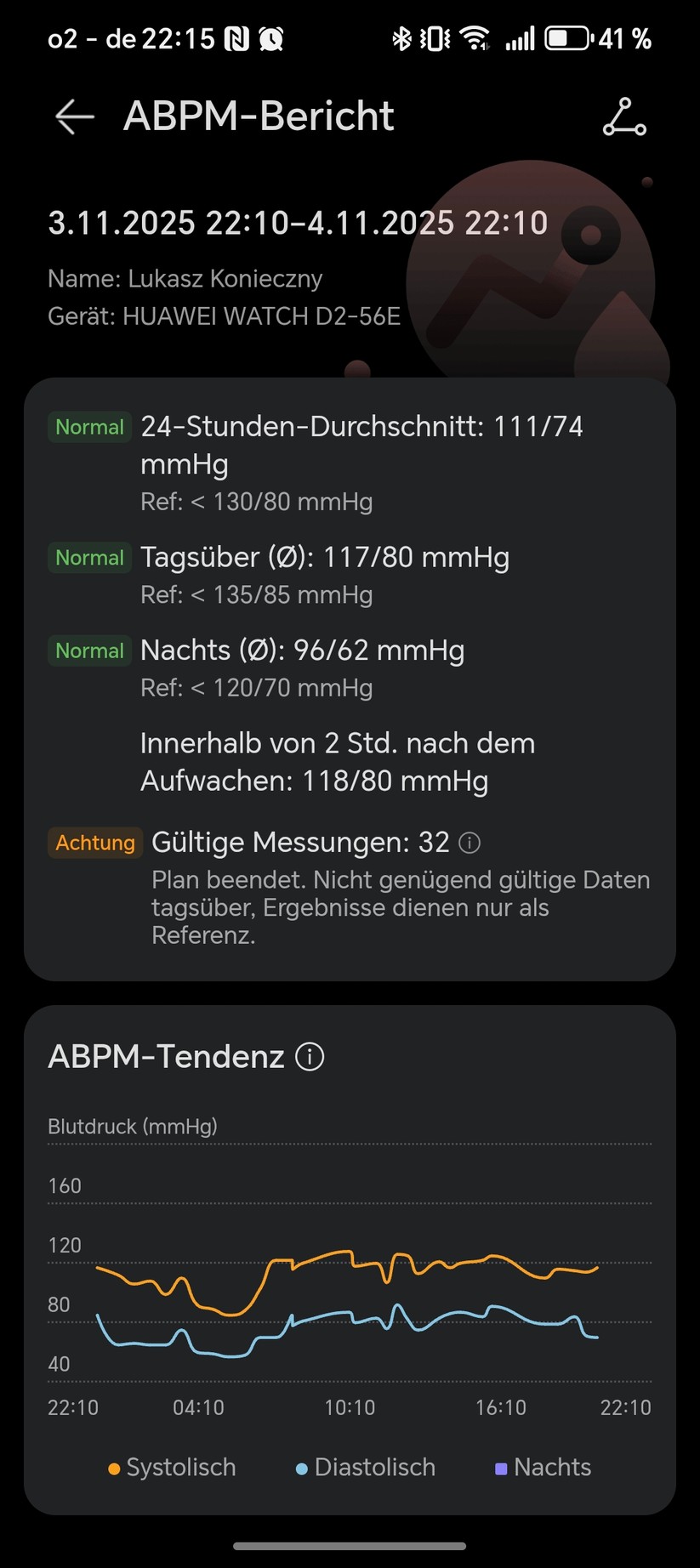 Huawei Watch D2 - Health App