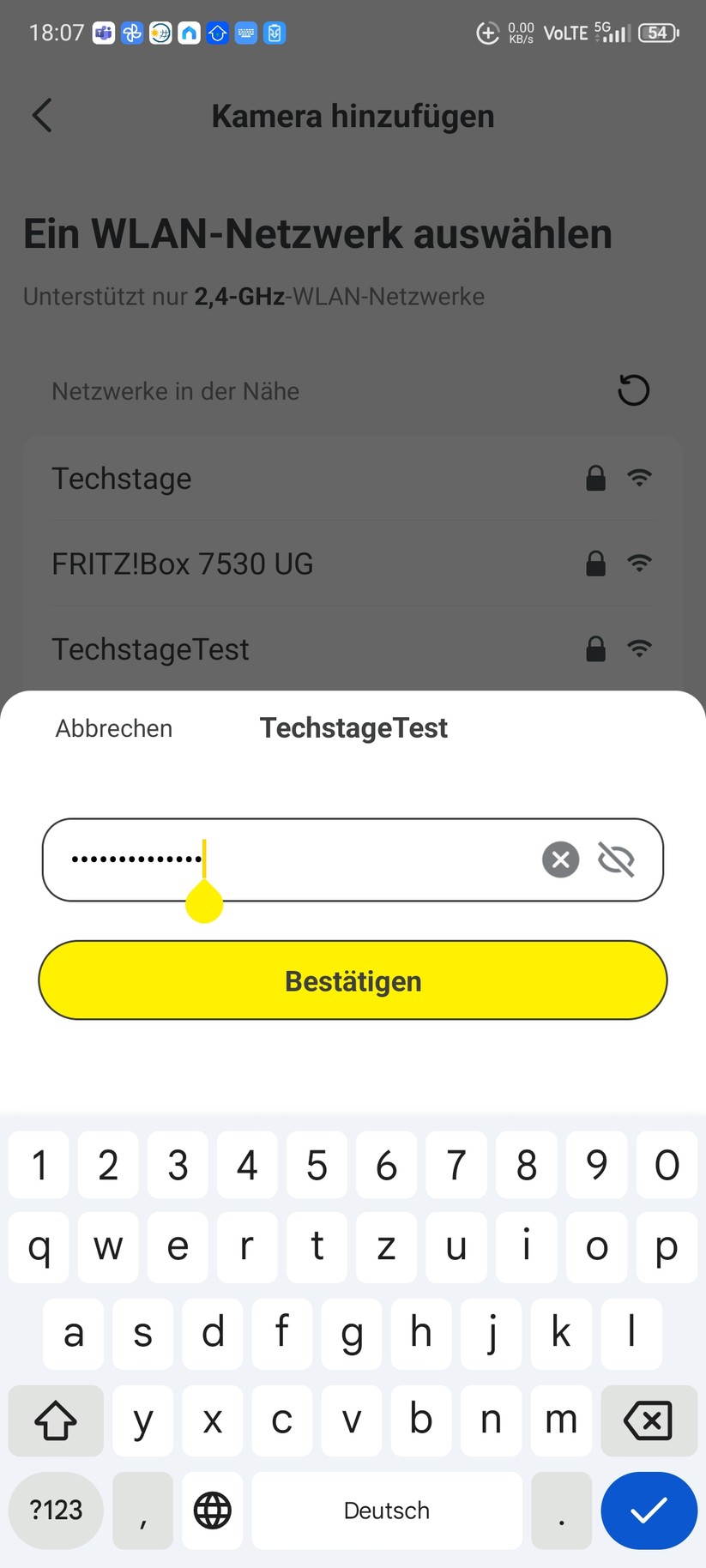 Die Inbetriebnahme der Überwachungskamera erfolgt mit der App Baseus Security