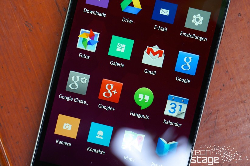 Keine Bloatware: Das Hauptmenü bietet erfreulich wenig vorinstallierte Apps.