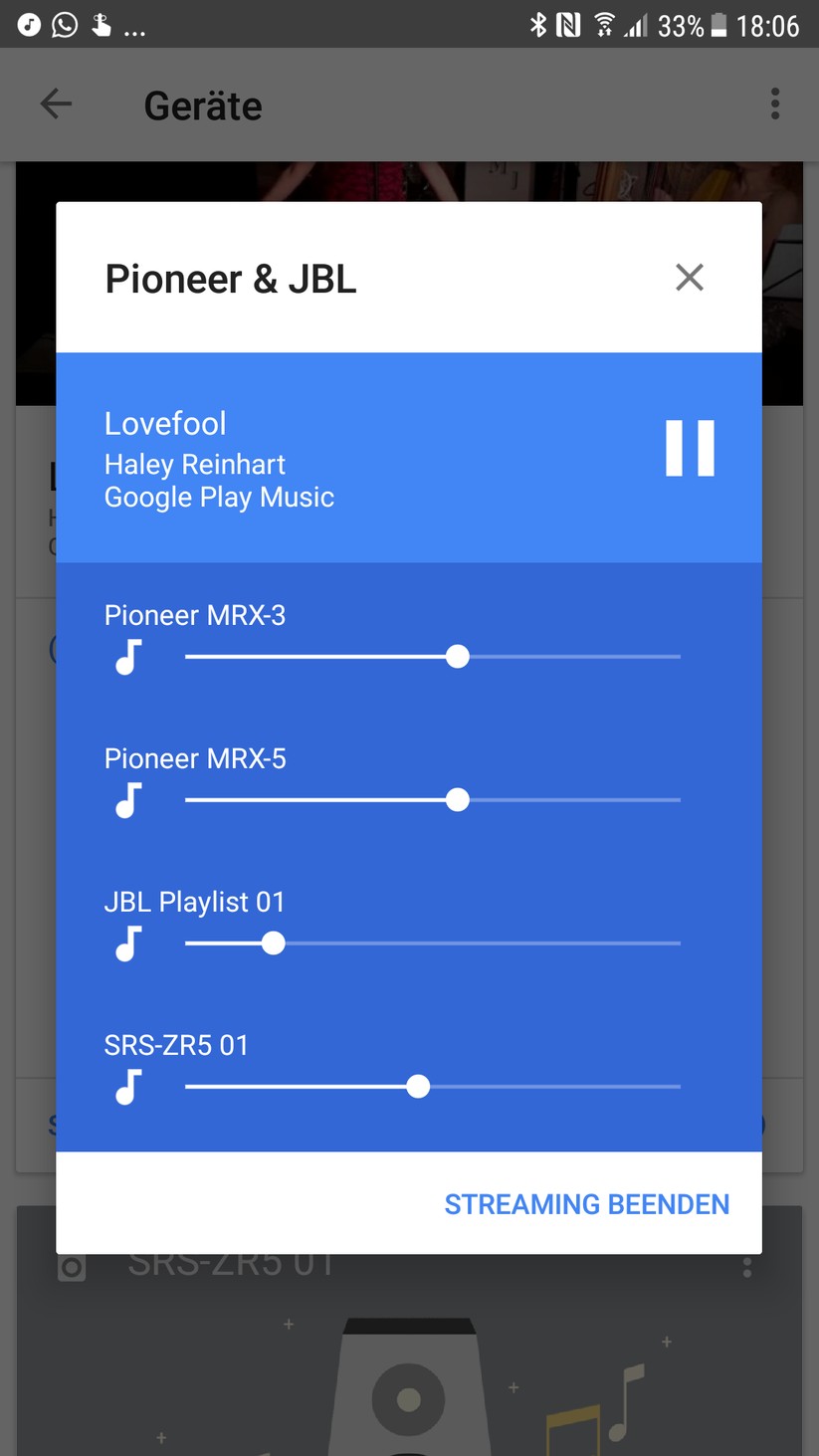 Ein Chromecast-Multiroom-Setup wird über die Google-Home-App eingerichtet und gesteuert.
