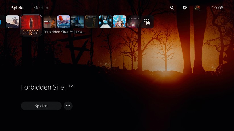 Playstation 5 - Benutzeroberfläche