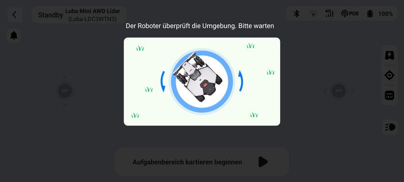Mammotion Luba Mini AWD Lidar: Kartierung