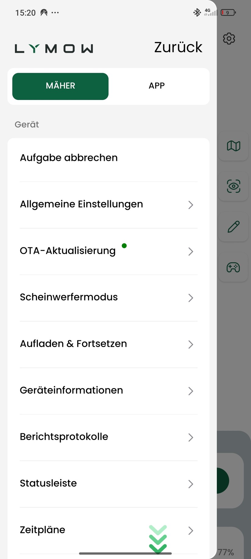 Die Lymow-App bietet alle wichtigen Grundfunktionen, darunter auch das Bearbeiten von Grenzbereichen der Rasenflächen. Das ist mehr, als manche Konkurrenten selbst zwei Jahre nachdem erste drahtlose Mähroboter für Endverbraucher auf den Markt kamen, bieten.