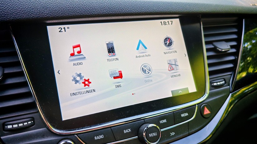 Die Verbindung zu Android Auto steht.