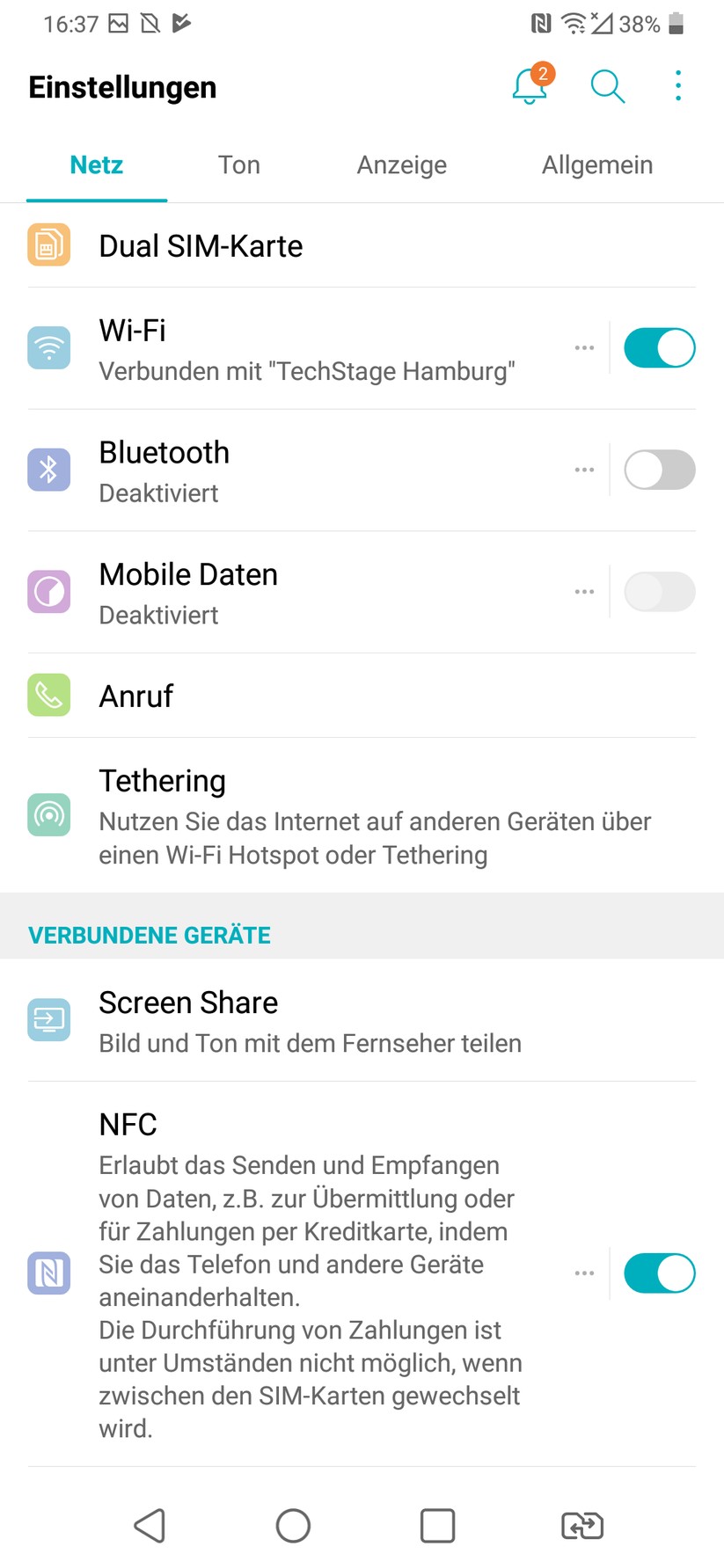 Einstellungen