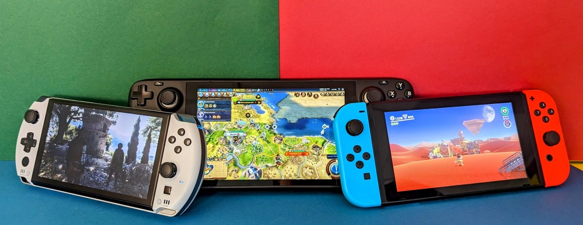 Steamdeck, Nintendo Switch und GPD Win 4
