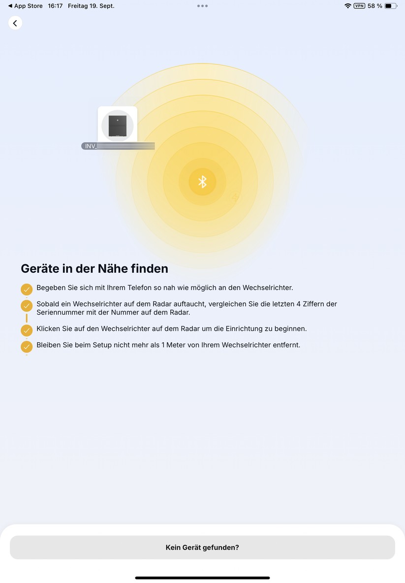 Solakon One: Inbetriebnahme mit Solakon-App
