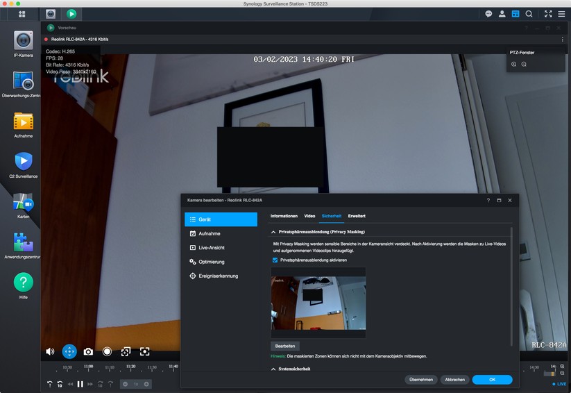 Synology Surveillance Station auf DS223
