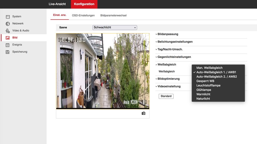 Annke NCD800 (I91BI): Einstellungsmöglichkeiten mit Browser