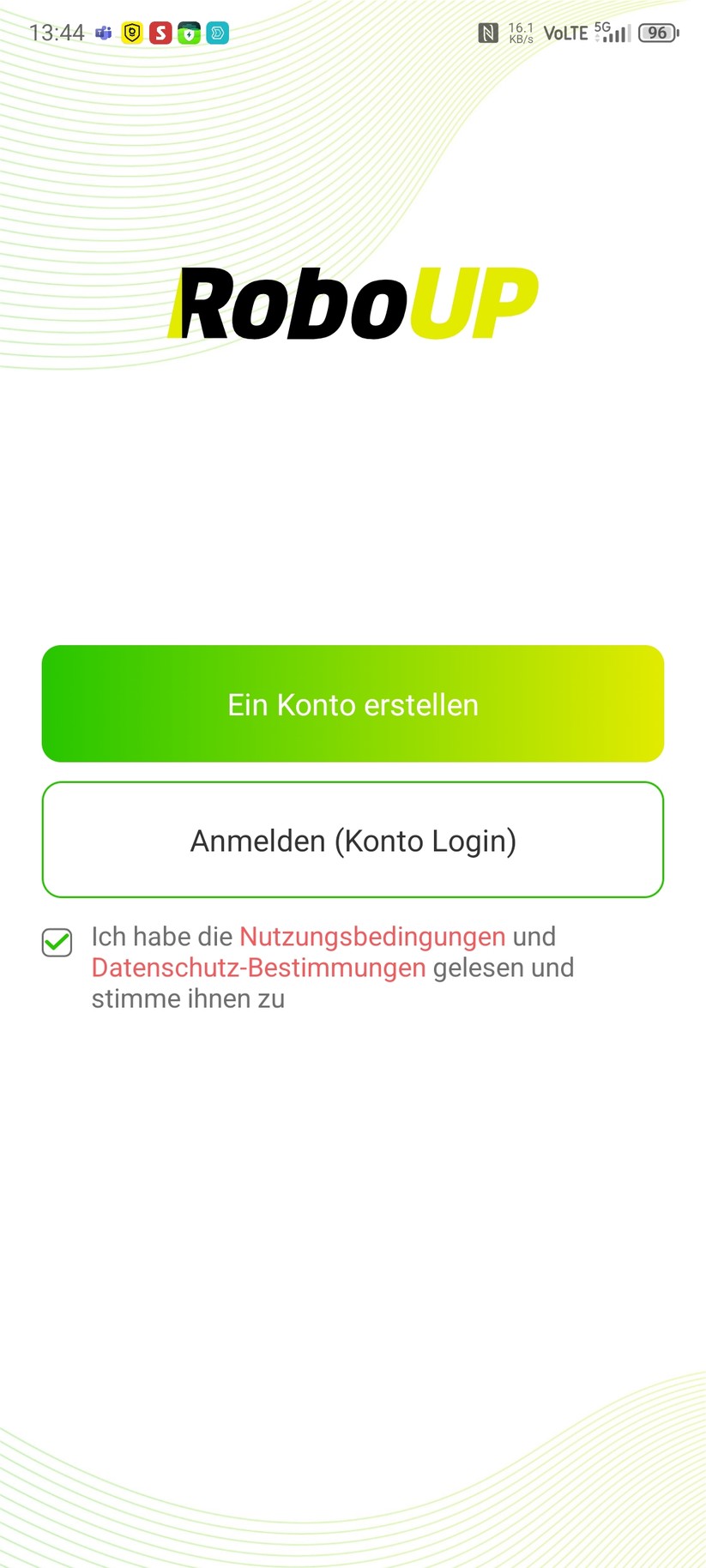 Roboup Raccoon 2 SE: Die Roboup-App liegt auf Deutsch und ist übersichtlich, sodass man den Mähroboter leicht konfigurieren und Zeitpläne erstellen kann.