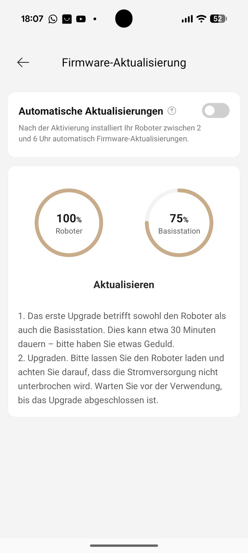 Dreame Aqua 10 Ultra Roller – App & Einrichtung