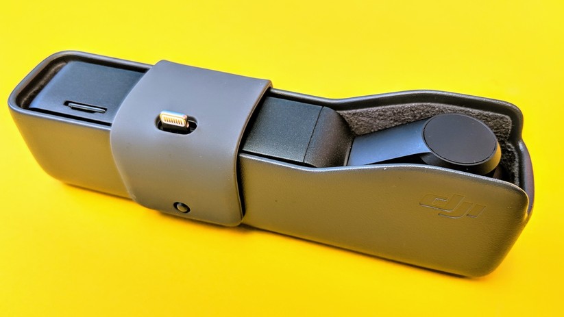 Das DJI Osmo Pocket kommt inklusive einer einfachen Schutzhülle. 
