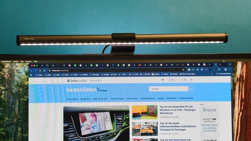 Quntis Screenbar mit Backlight und Remote Bilder
