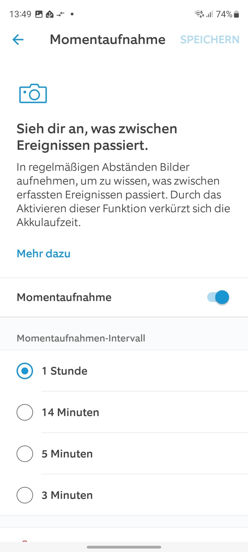Ring Stick Up Cam Pro Akku: Die Kamera bietet viele Funktionen und Konfigurationsmöglichkeiten.