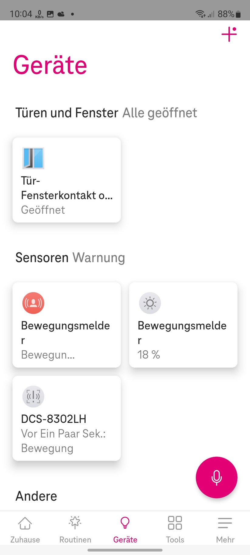 Magenta Zuhause mit Home Base 2: Routinen, Geräte, Tools, Einstellungen