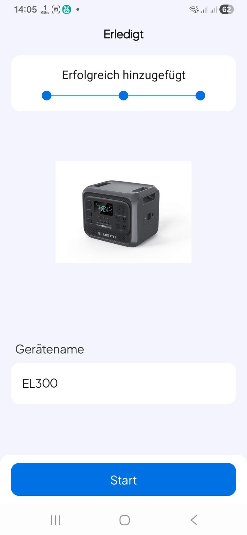 Wer die Elite 300 aus der Ferne verwalten möchte, muss ein Konto für die Bluetti-App einrichten. Ohne Konto ist eine lokale Steuerung über Bluetooth mit der App möglich.
