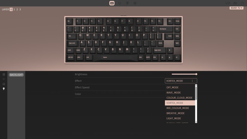 Wobkey Rainy 75 DE ISO - Bilder App