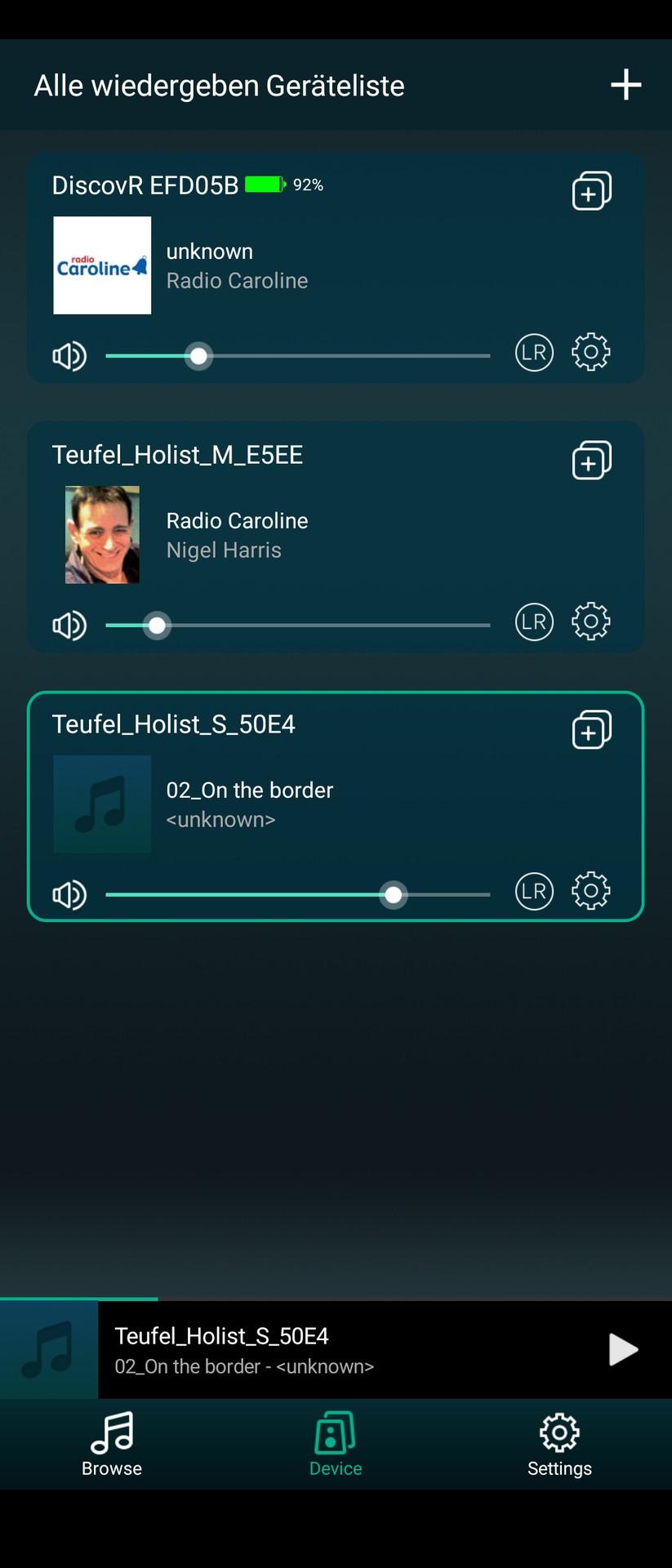 Teufel Holist S App