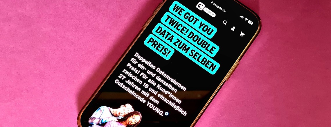 Doppeltes Datenvolumen: Congstar verlängert Young-Aktion bis Juli 2024