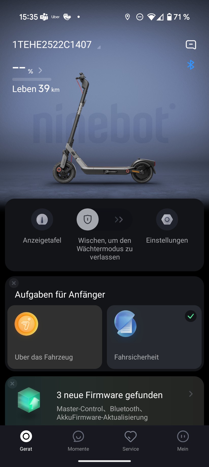 Segway Ninebot E3 Pro Screenshot
