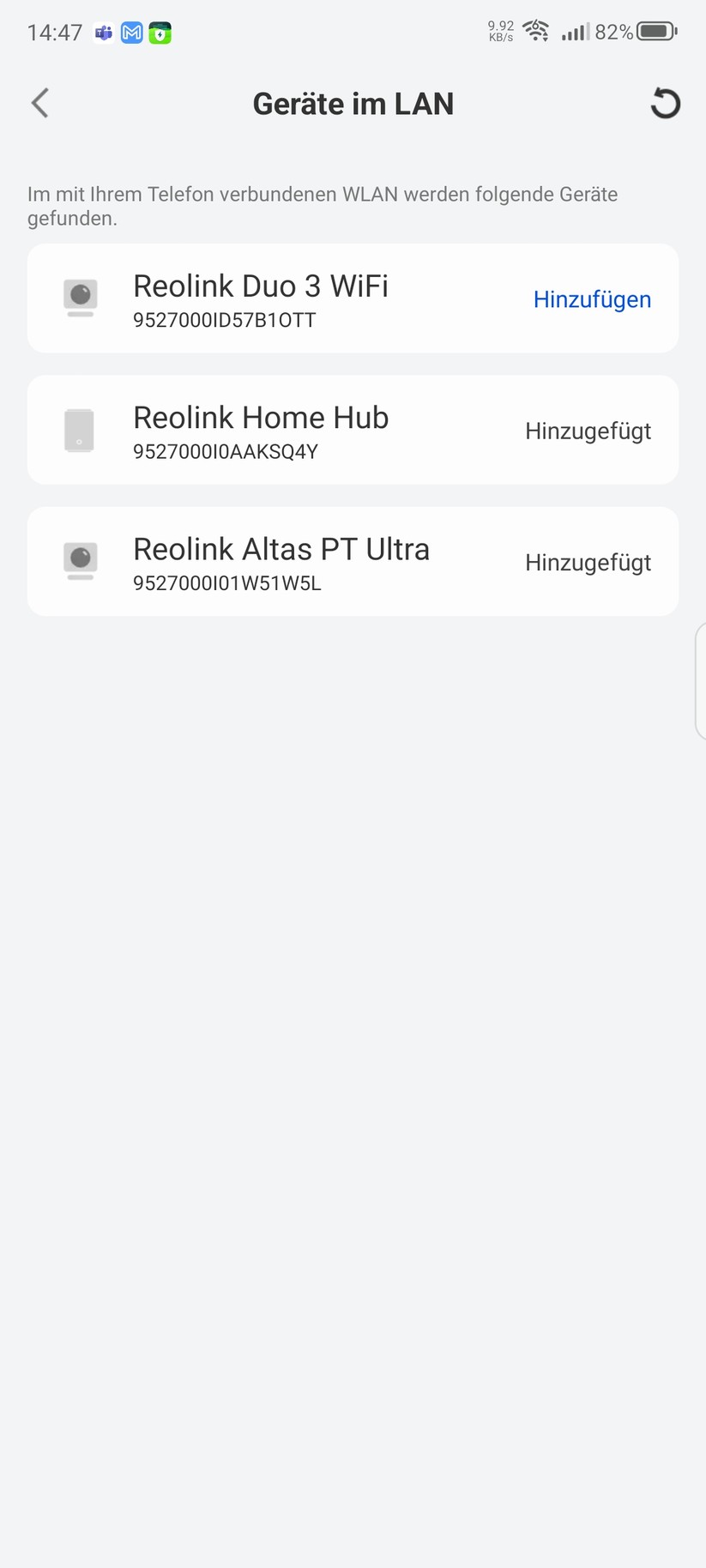 Reolink Duo 3 WiFi: Einrichtung mit App
